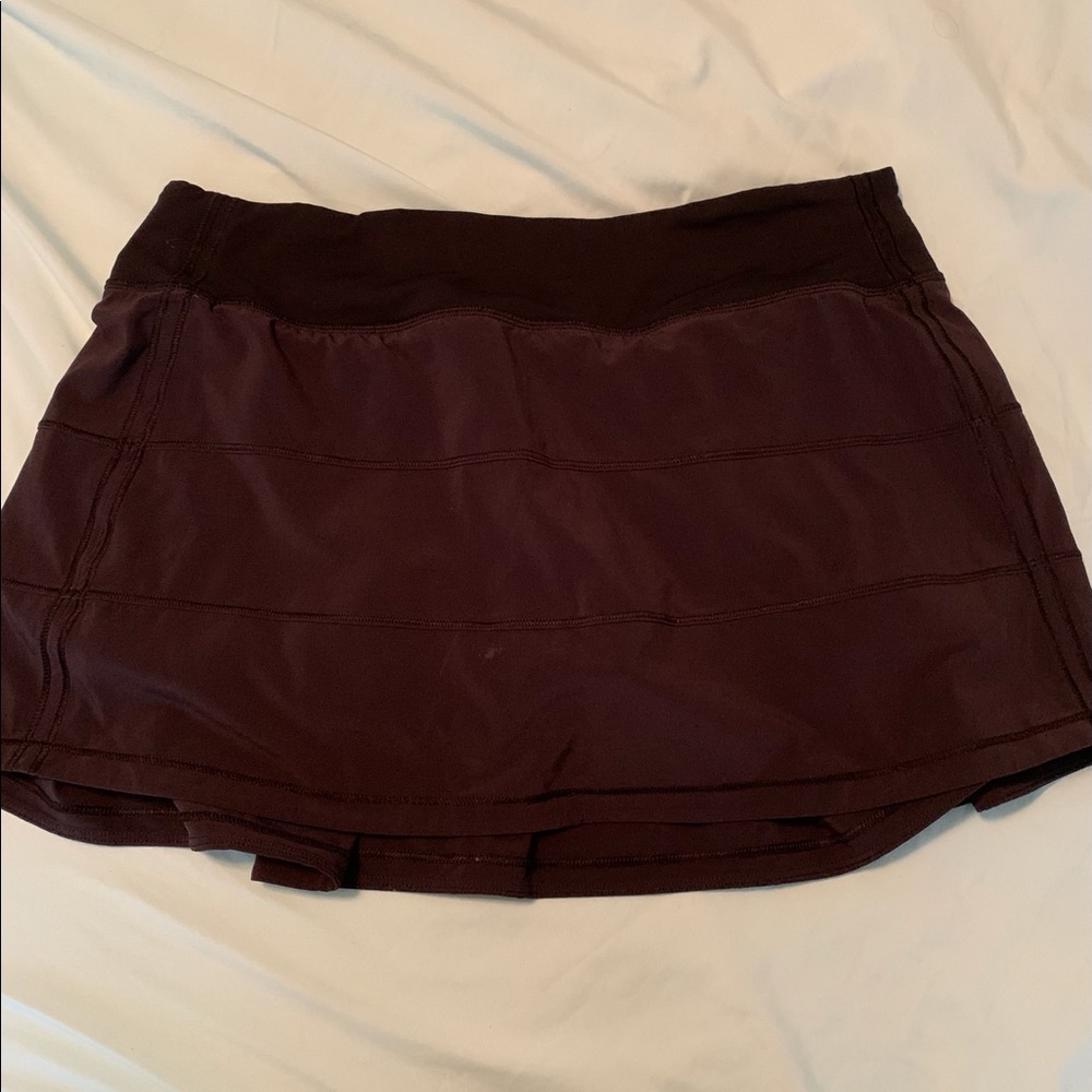 Black lululemon pace rival skirt sz 8